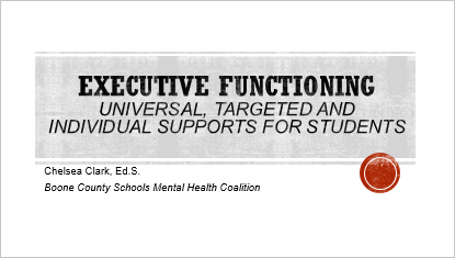 Executive Functioning for Administrators Title Slide