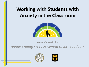 Managing Student Anxiety - Secondary Title Slide
